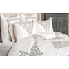 Classic Home Bedding Patrina Ivory 5pc Queen Duvet Set