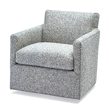 Ken Swivel Chair in Ivan Ocean