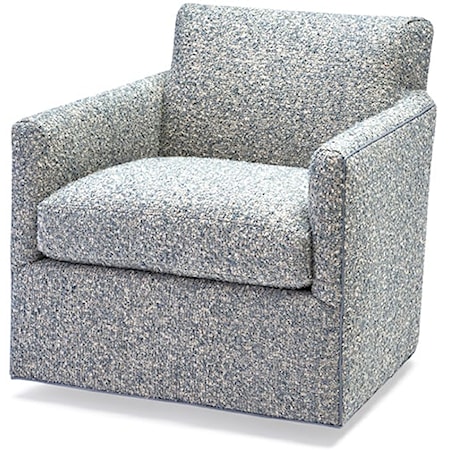 Ken Swivel Chair in Ivan Ocean