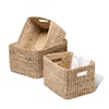 Ibolili Baskets and Sets ELEMENTAL WATER HYACINTH BASKET, RECT- S/3