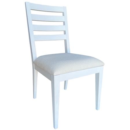 RIB BACK DINING CHAIR- GHOST