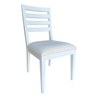 RIB BACK DINING CHAIR- GHOST