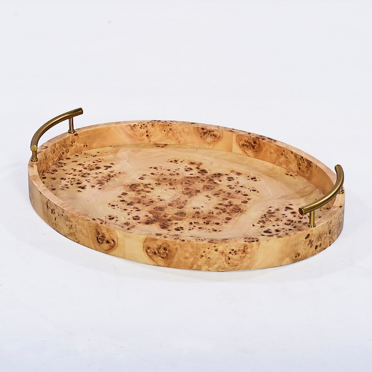 Oliver Home Furnishings Trays MARLO TRAY- NATURAL BURL