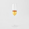 Global Views Glass Ware (Food Grade) Metallic Orb Champagne Flute-Gold