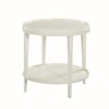 Oliver Home Furnishings End/ Side Tables ROUND END TABLE W/ LIP TOP- DRIFT