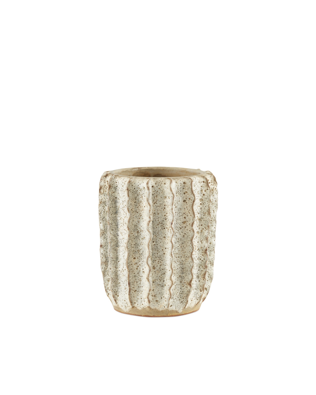 Sunken Boat Small White Vase