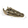 Ibolili Sculptures ALLIGATOR SKULL - BRASS