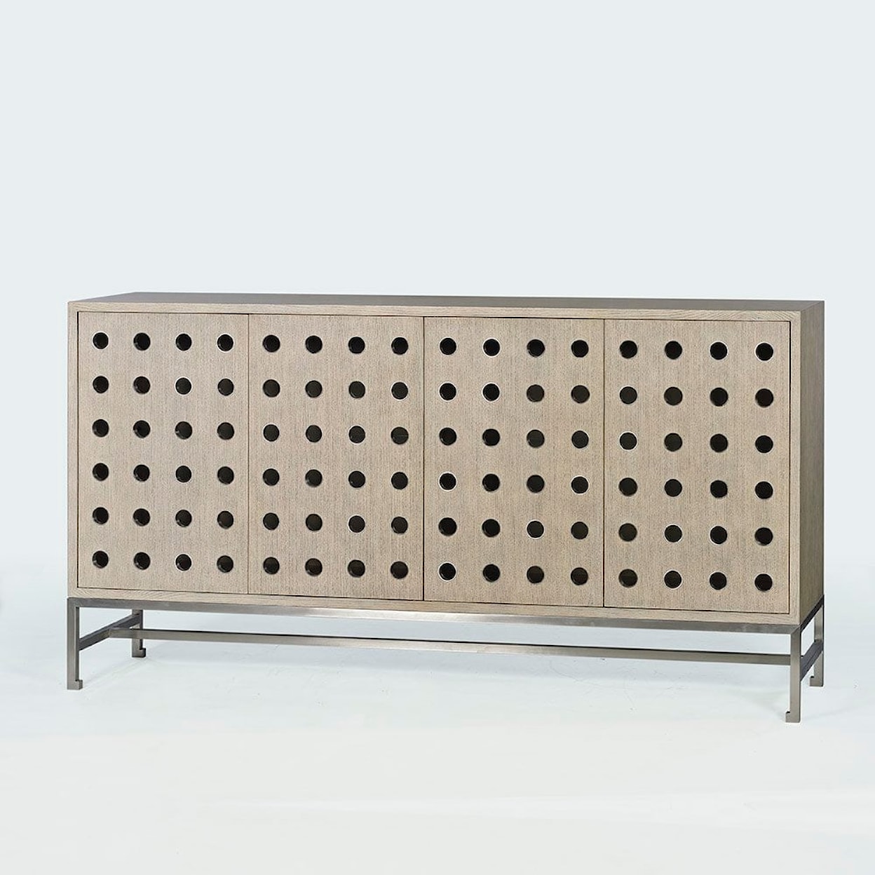 Oliver Home Furnishings Sideboards PERFORATED SIDEBOARD- MIST