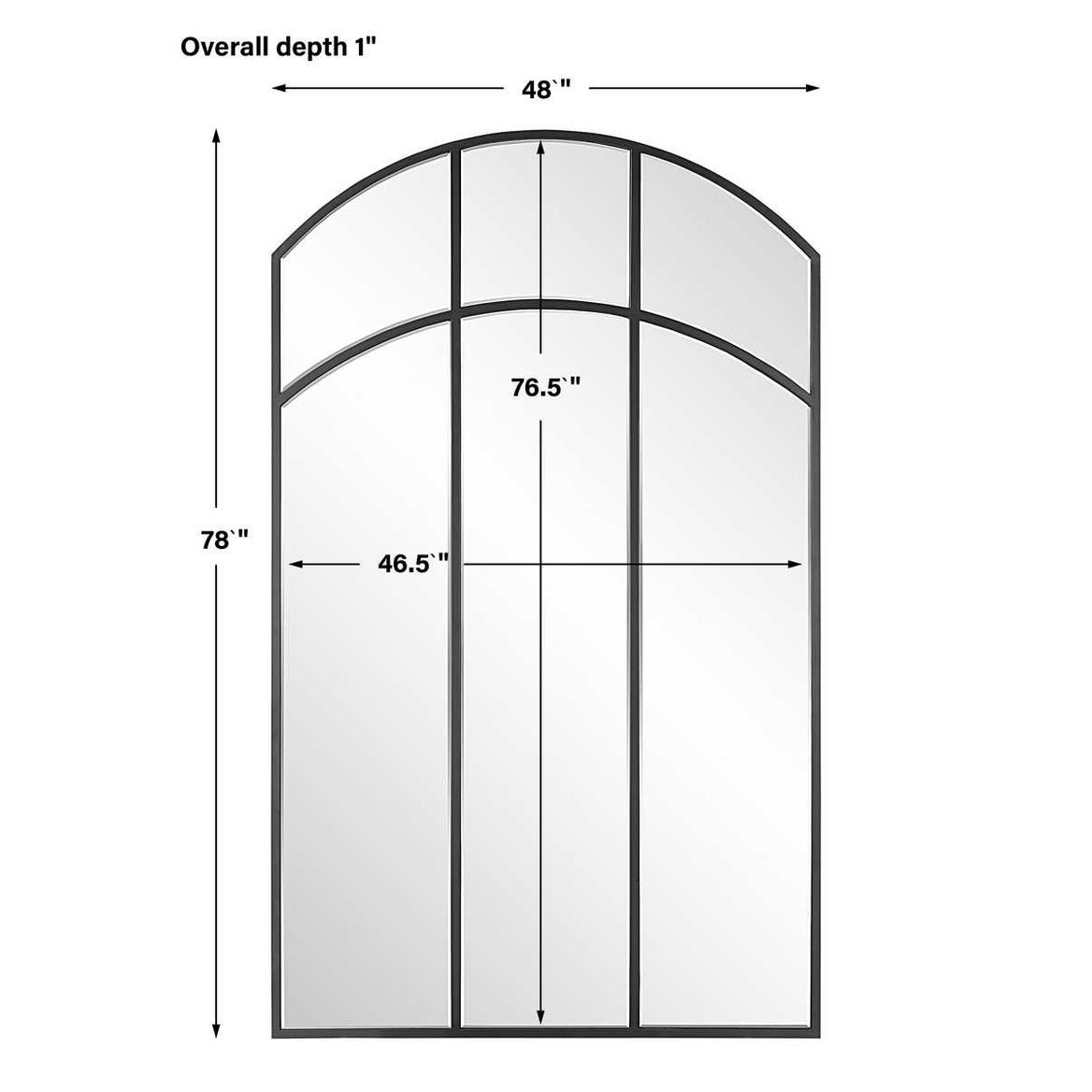 Uttermost Floor Mirrors Vaulted Mirror