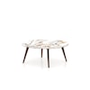 Canadel Canadel Living ROUND COFFEE TABLE W/ PORCELAIN SHELL TOP
