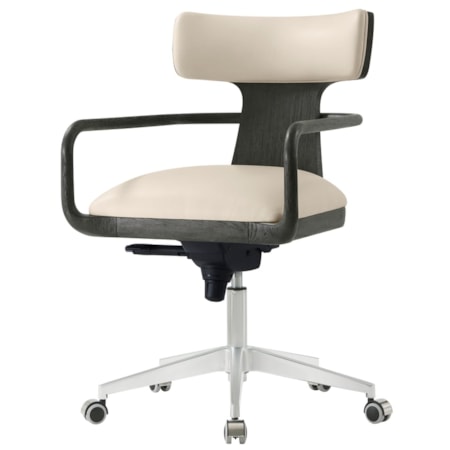 Repose Wooden Upholstered Study Chair