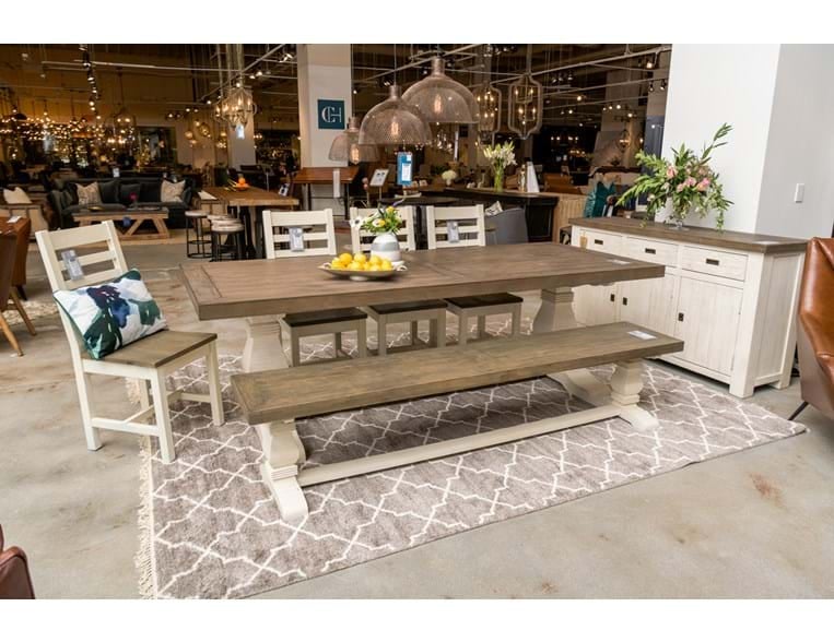 Classic Home Caleb CALEB DINING CHAIR LARK BROWN/CLASSIC IVORY