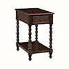 Oliver Home Furnishings End/ Side Tables TURNED LEG RECTANGLE SIDE TABLE