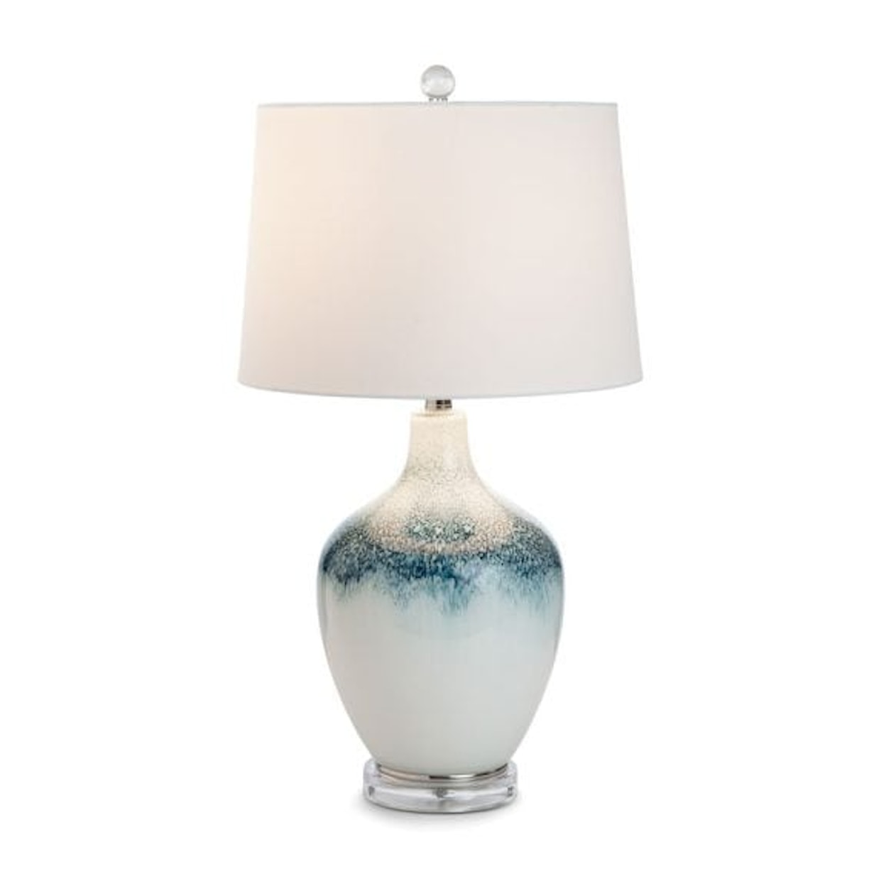 Lux Lighting Group Transitional Coast 28.5” Glass Table Lamp Set of 2