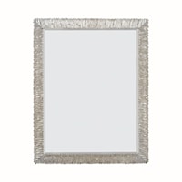 Beveled Mirror with Undulated Frame