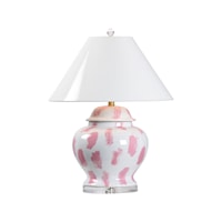 Burge Vase Lamp- Pink