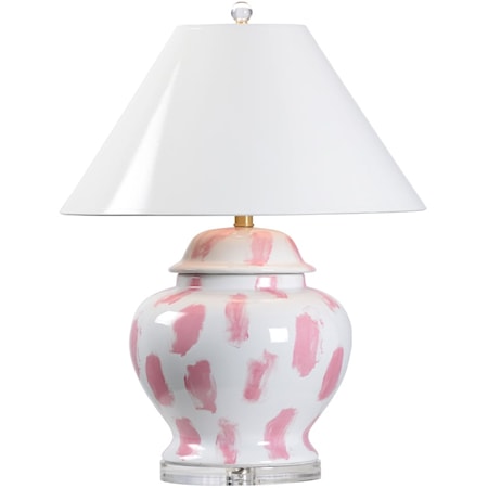 Burge Vase Lamp- Pink