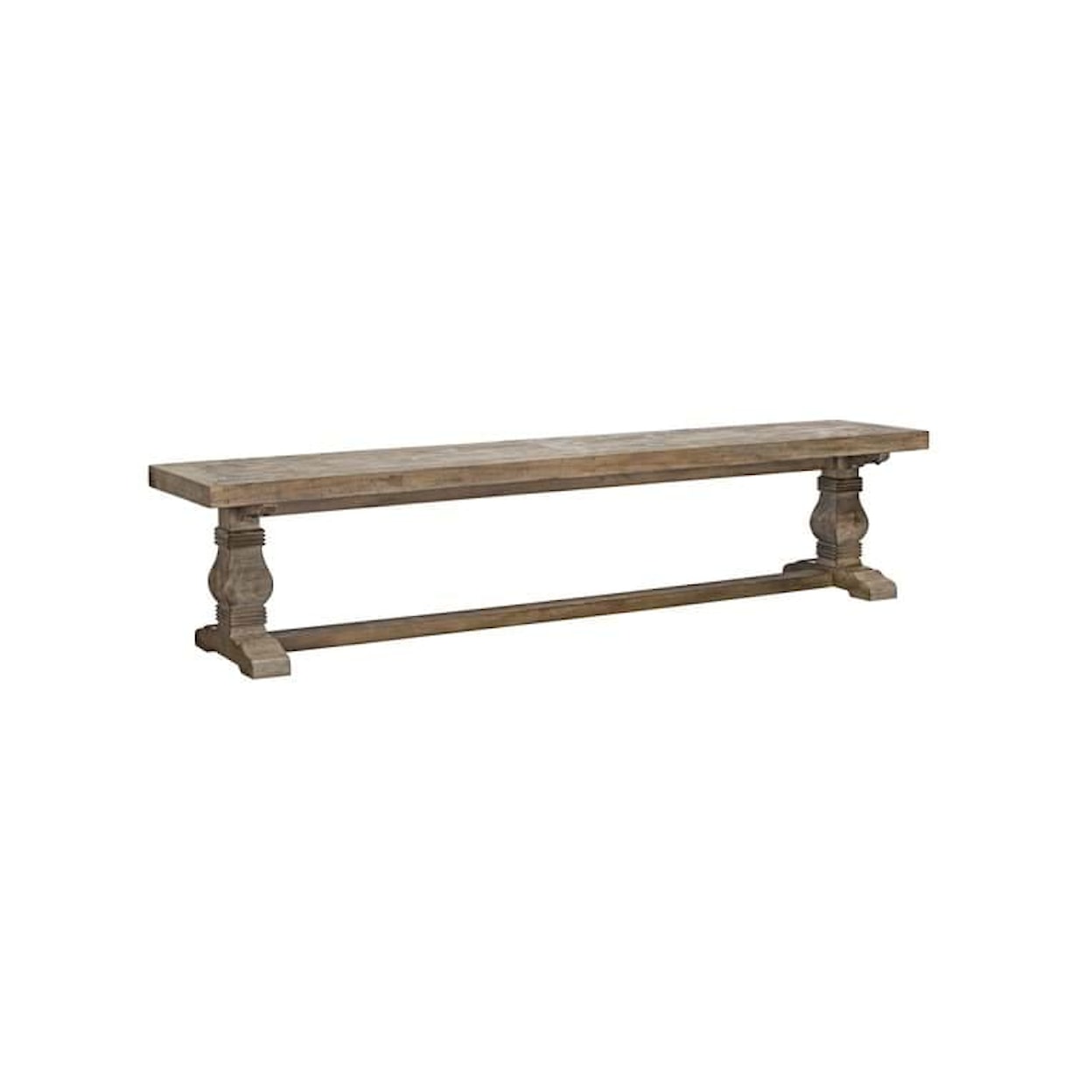 Classic Home Caleb CALEB 83" BENCH DISTRESSED BROWN