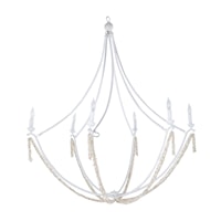 NAKITA CHANDELIER- WHITE