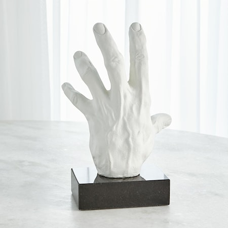 HAND OPEN-MATTE WHITE