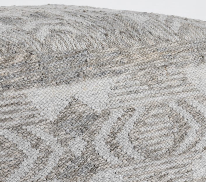 Classic Home Floor Cushions PERFORMANCE CARAVAN GRAY MULTI POUF