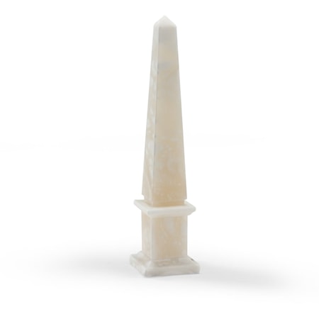 ALABASTER OBELISK, CREAM, SM