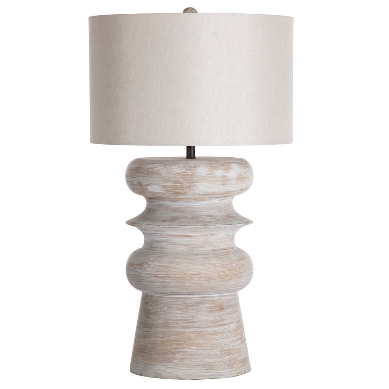 Gabby Table Lamps Claudius Table Lamp - Whitewashed