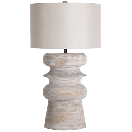 Claudius Table Lamp - Whitewashed