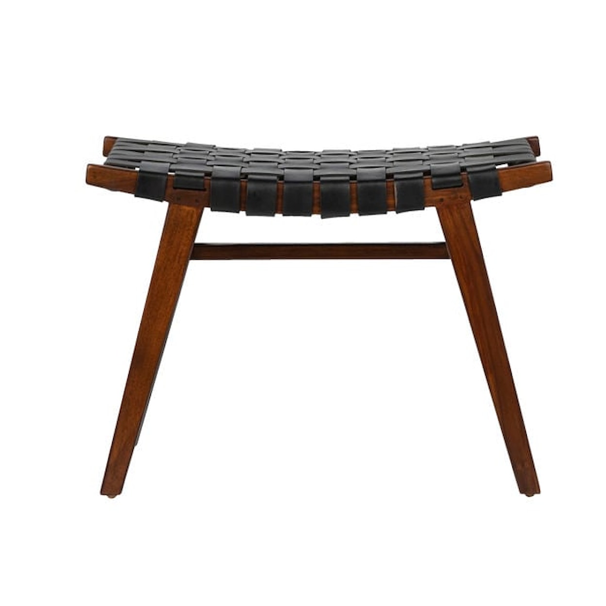 Dovetail Furniture Dovetail Accessories Camila Stool With Dark Brown Frame