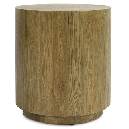LAYNE 20" ROUND END TABLE LIGHT BROWN