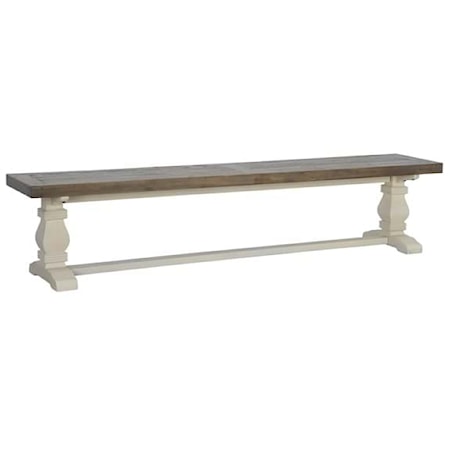 CALEB 83 BENCH LARK BROWN/CLASSIC IVORY