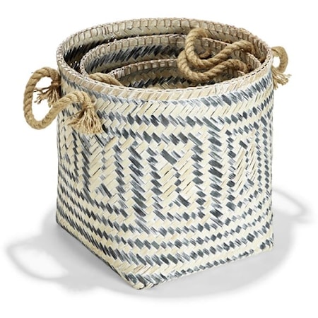 PERIVILOS HAND-CRAFTED BASKET LARGE