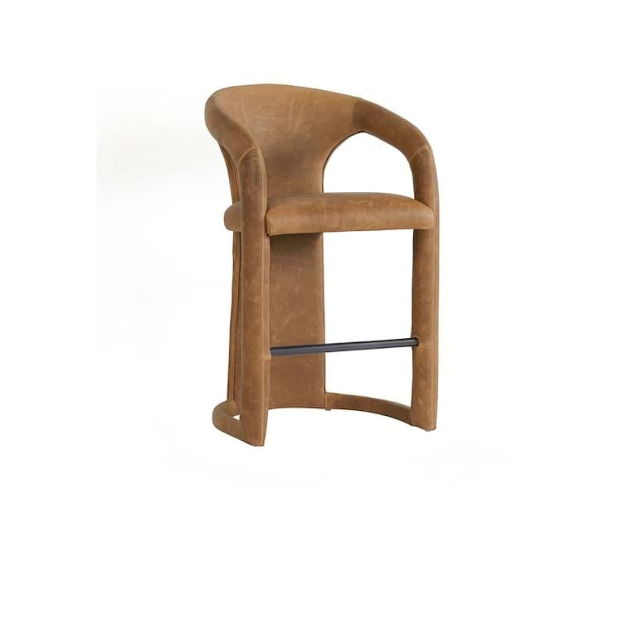 Classic Home Archie Archie Distressed Leather 26" Counter Stool