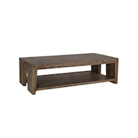 TROY COFFEE TABLE SUEDE BROWN