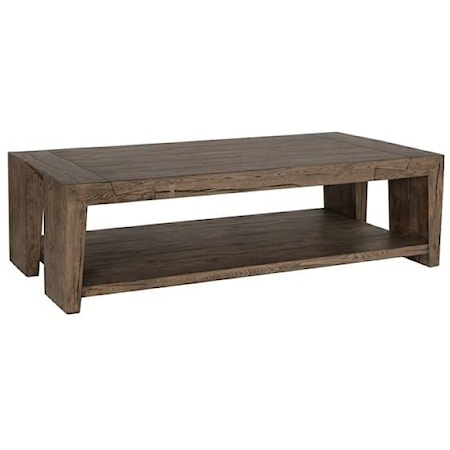 TROY COFFEE TABLE SUEDE BROWN