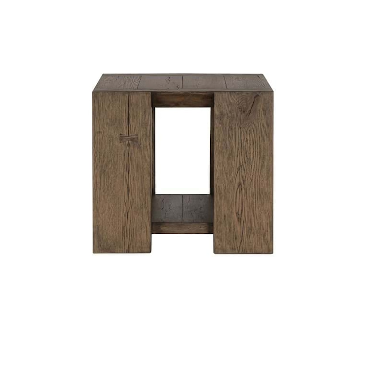 Classic Home Troy TROY END TABLE SUEDE BROWN