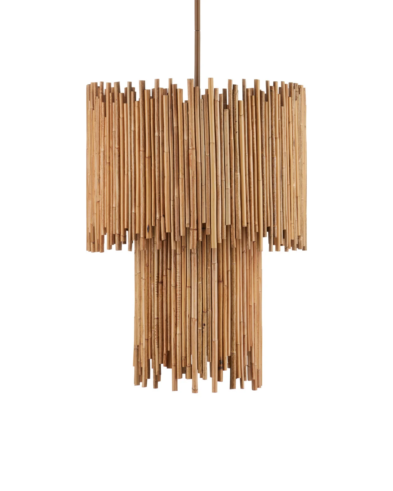Currey & Co Lighting Chandeliers Teahouse Two-Tier Pendant