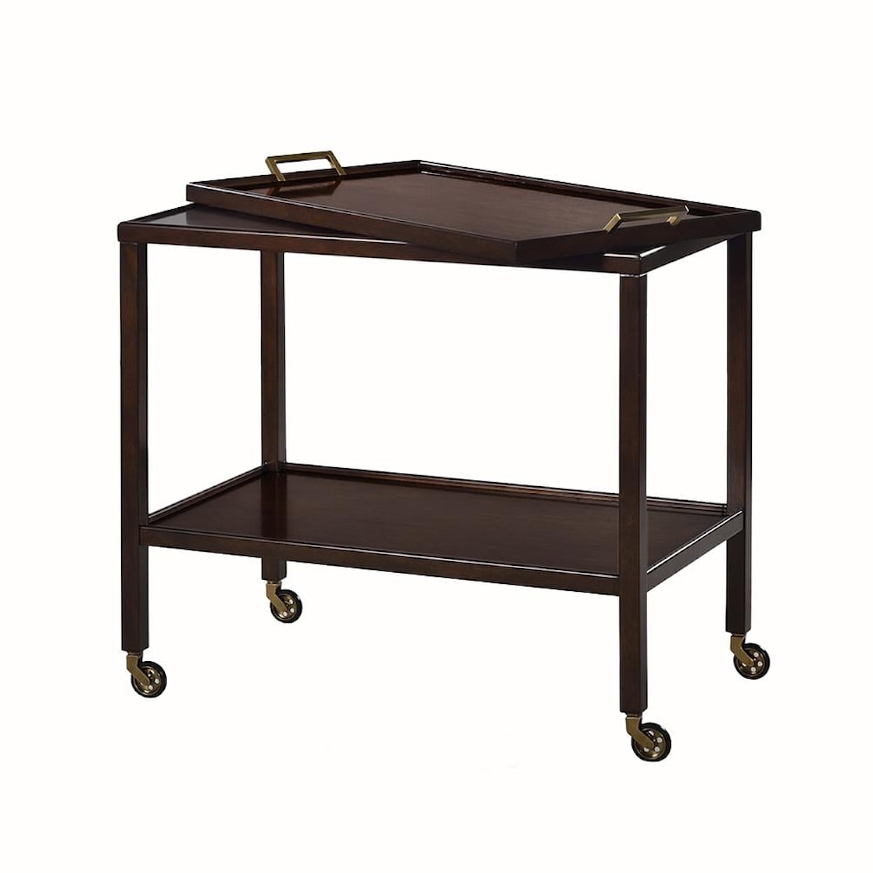 Oliver Home Furnishings Serving Carts SERVING CART- CHOCOLATE