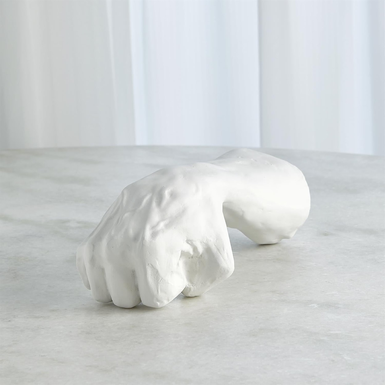 Global Views Sculptures by Global Views HAND CLOSED-MATTE WHITE