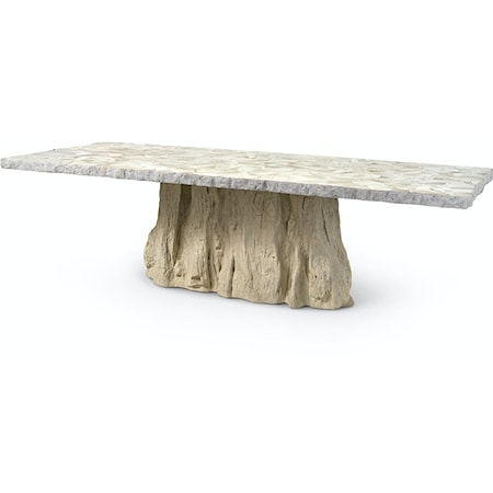 Camilla Fossilized Clam Dining Table