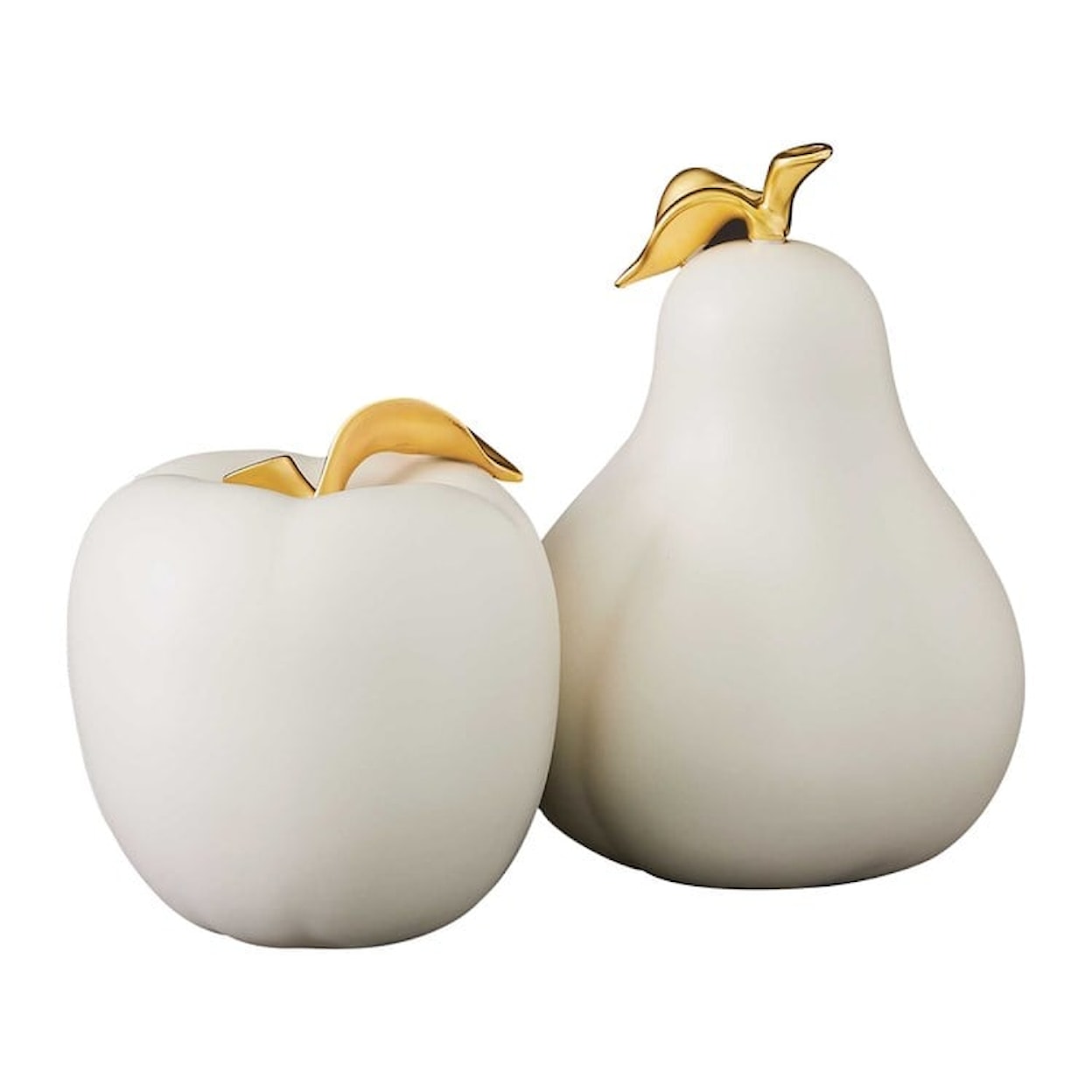 Uttermost Revelations APPLE AND PEAR SCULPTURES, S/2