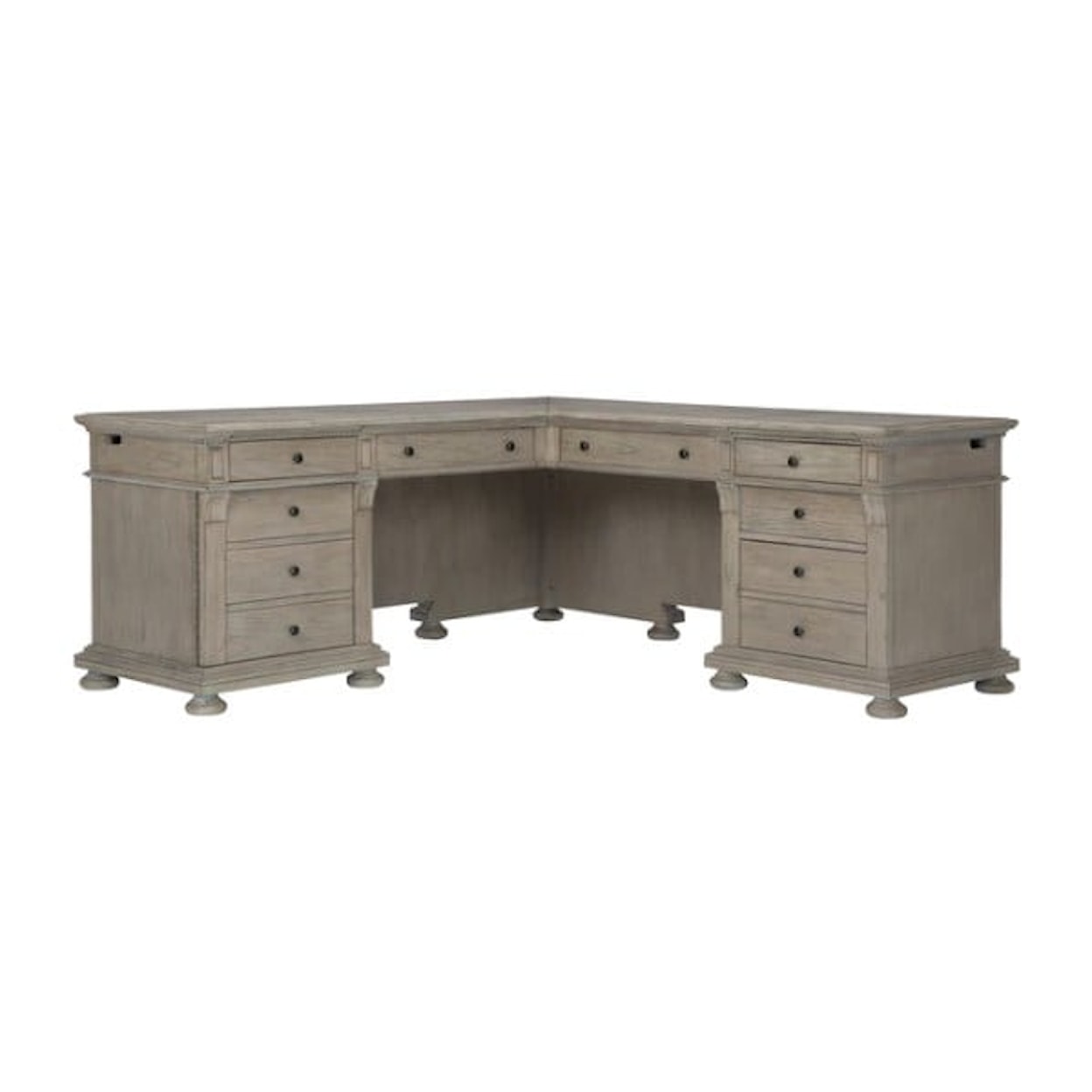 Hekman Wellington Estates Executive L-Shape Desk