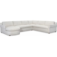 BECKETT SECTIONAL IN WARM WELCOME NATURAL FABRIC