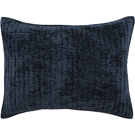 BARI VELVET OCEAN BLUE STANDARD SHAM