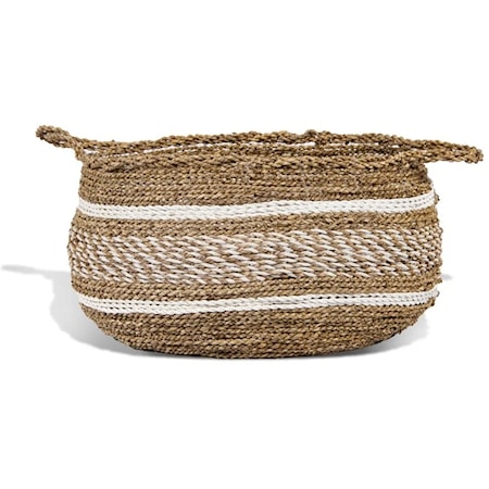 BANANA LEAF SIMONE BELLY BASKET, RND- S/2