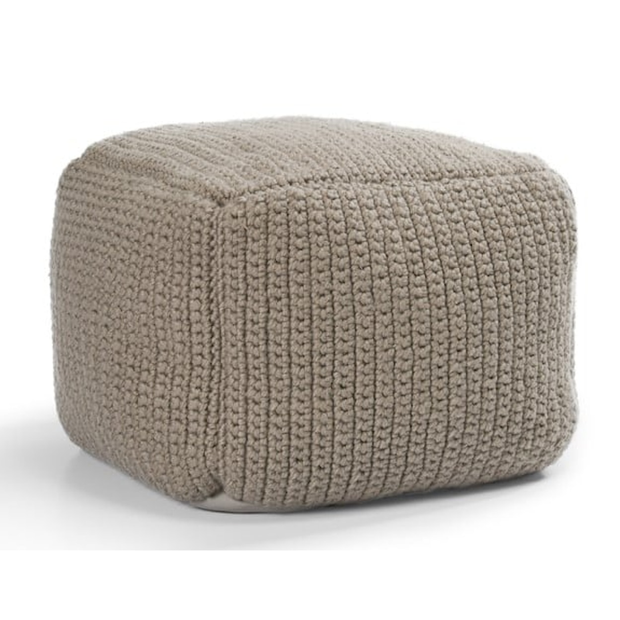Classic Home Floor Cushions PERFORMANCE PRISM NATURAL POUF