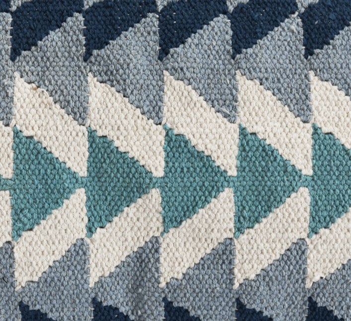 Classic Home Floor Cushions KADE MIDNIGHT BLUE MULTI POUF