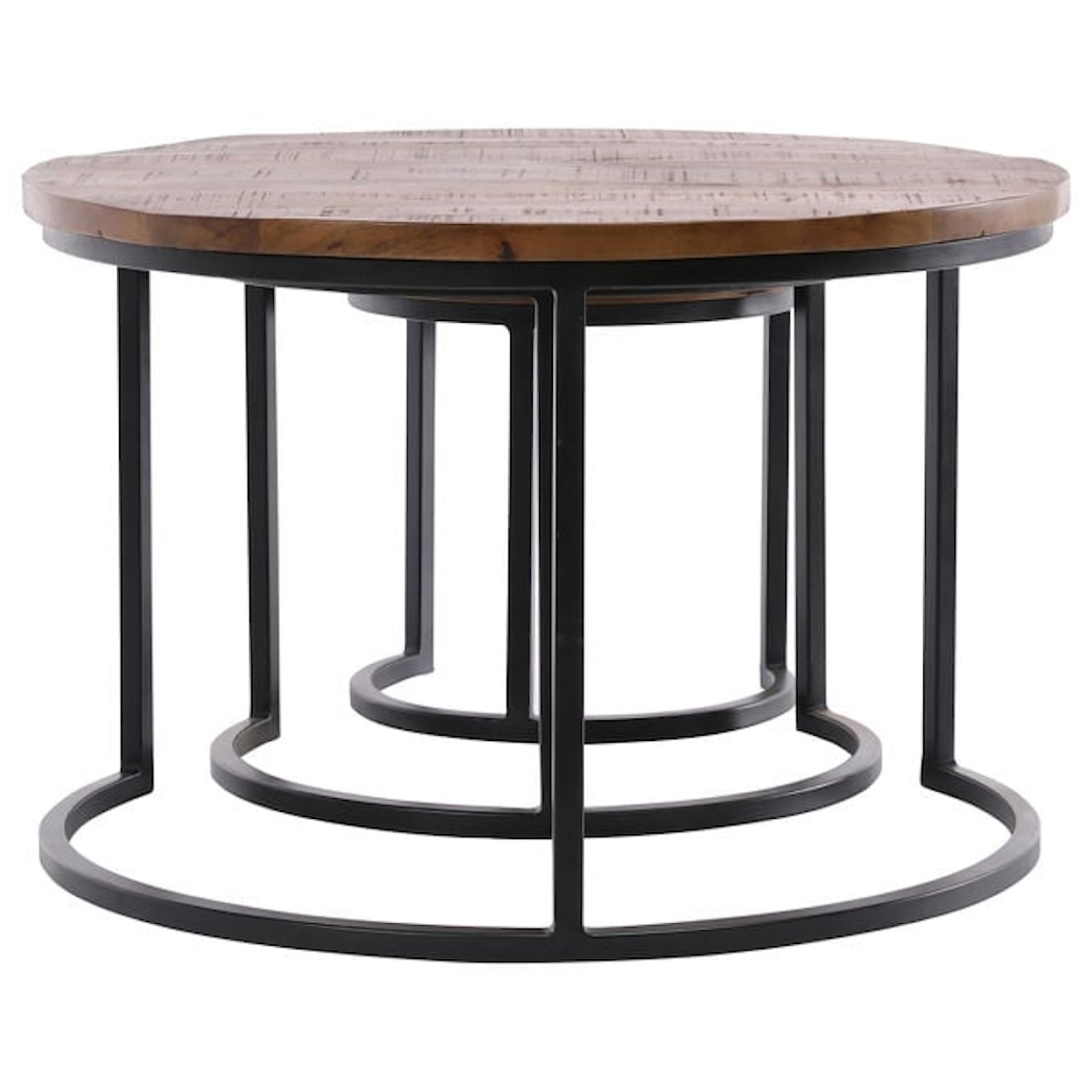 Dovetail Furniture Coffee Tables SHELBY NESTING TABLES