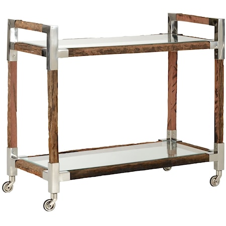 Rustic Glam Bar Cart Large