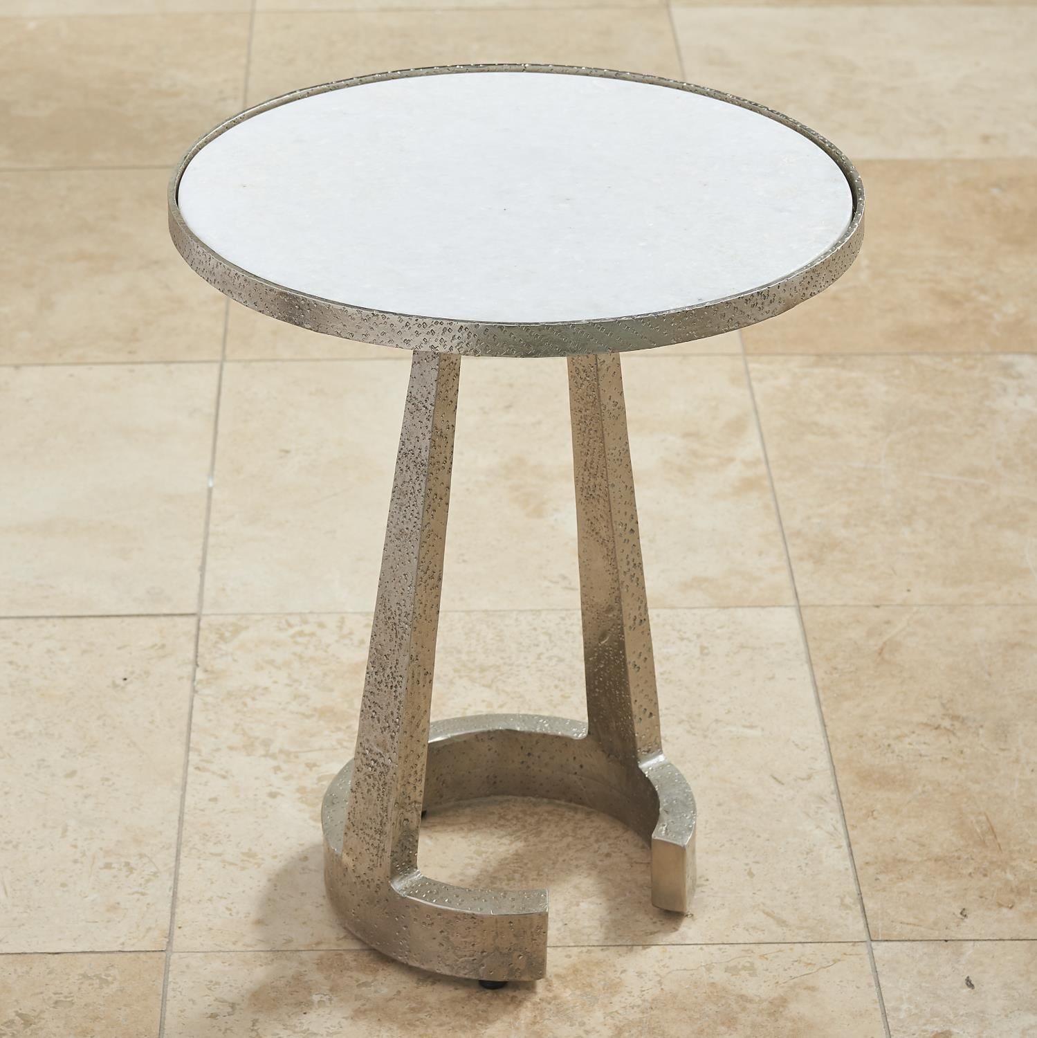 Global Views Accents C Table-Nickel-Lg